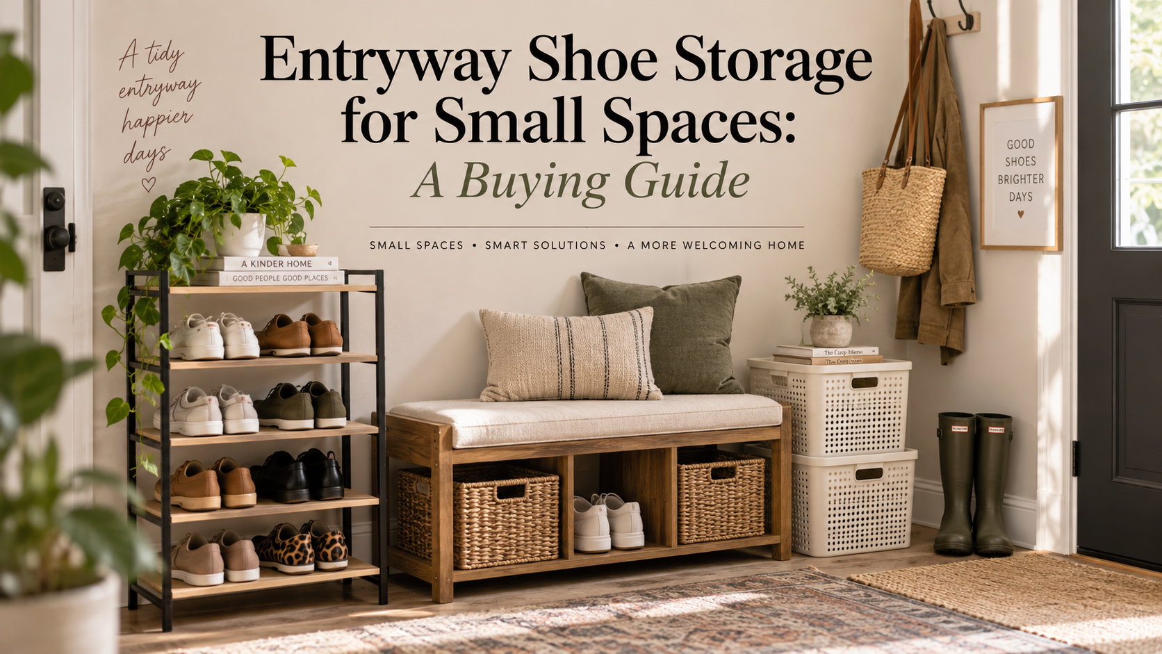 Entryway Shoe Storage for Small Spaces