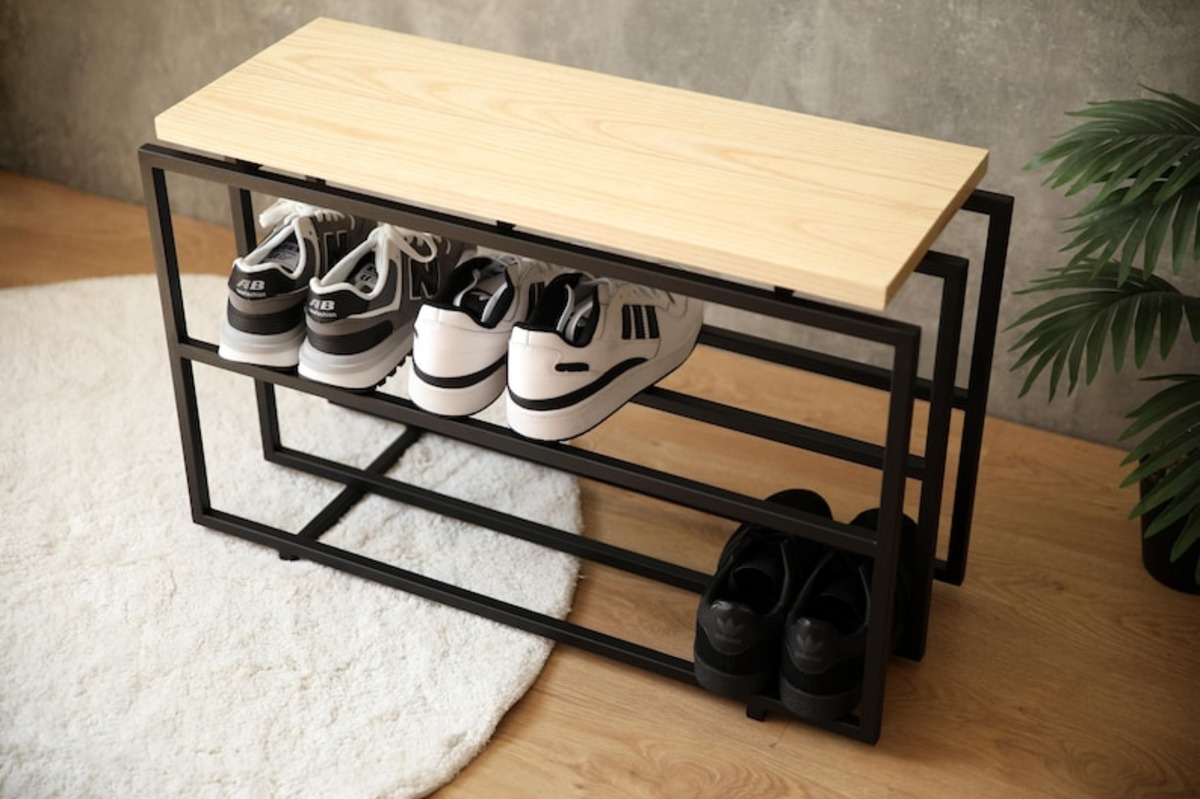 Two-Tier Industrial Shoe Bench